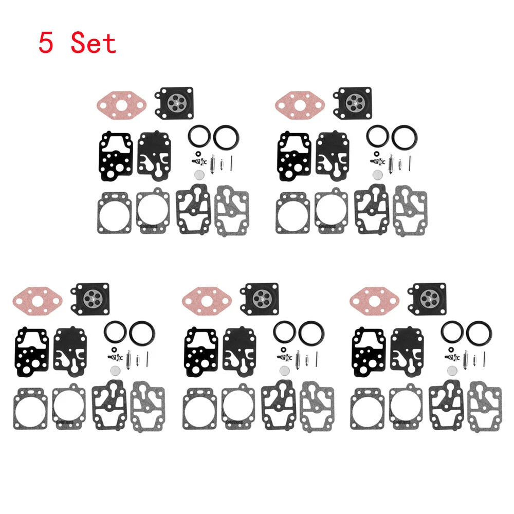 Set of 5 Carburetor Rebuild Kits K20-WYL for Honda GX22 GX31 WALBRO