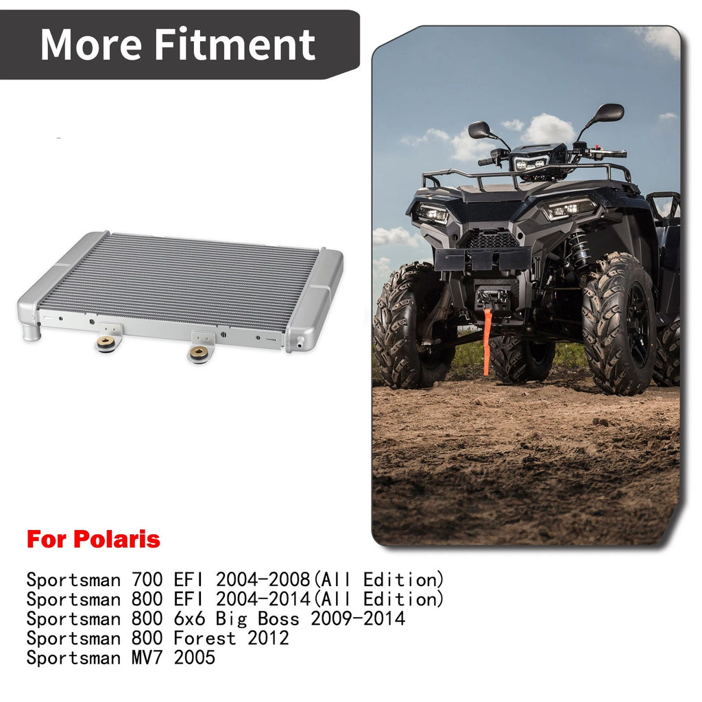 Aluminum Radiator for Polaris Sportsman 700 800 EFI (2004–2014) 1240521