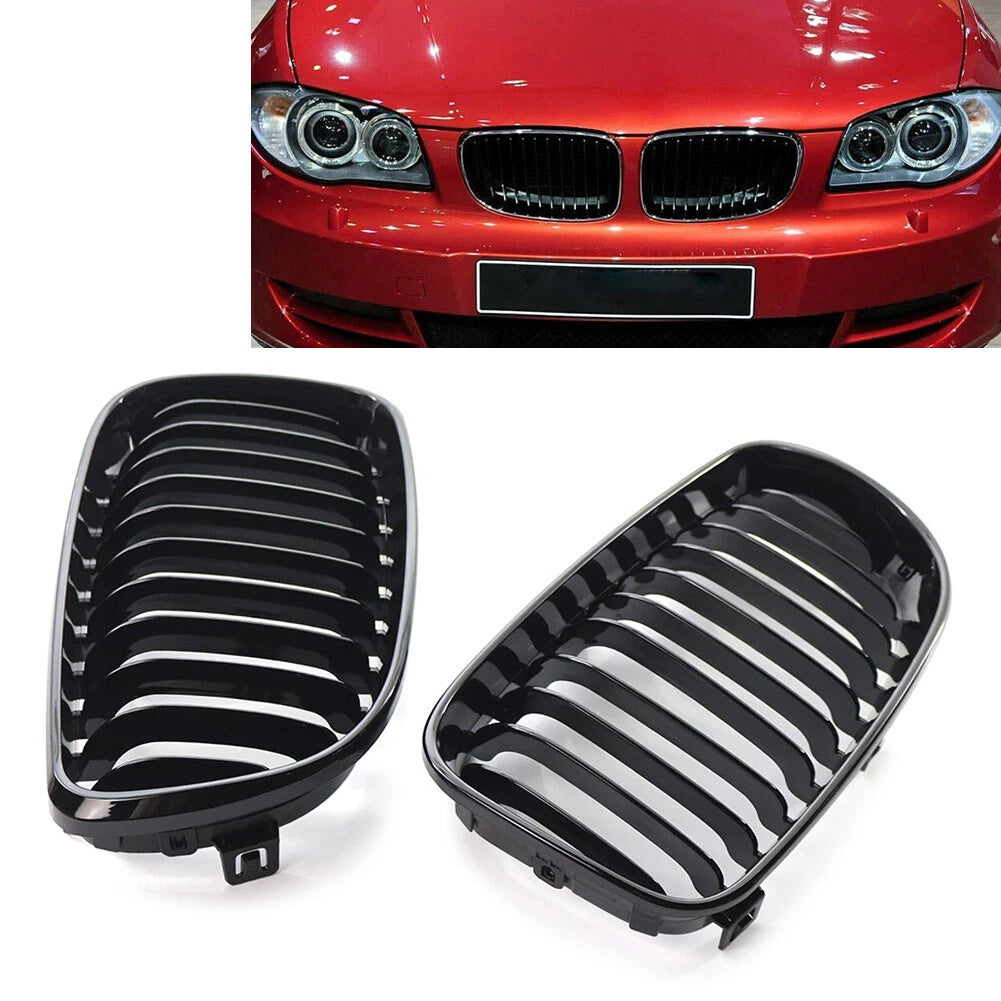 Front Kidney Grilles Grills Left & Right Set Fit BMW E87 E82 1-Series 2006-2013