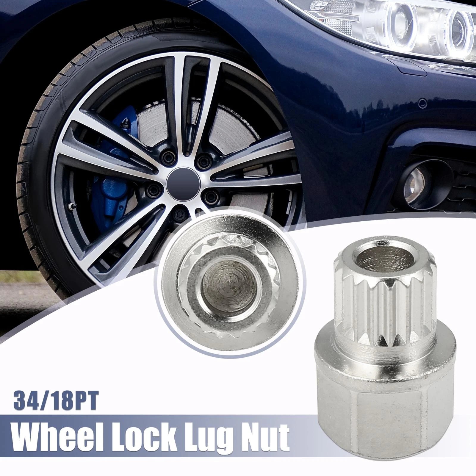 Wheel Lock Lug Nut Key Removal Tool for BMW (34mm x 18mm) (2007–2021)