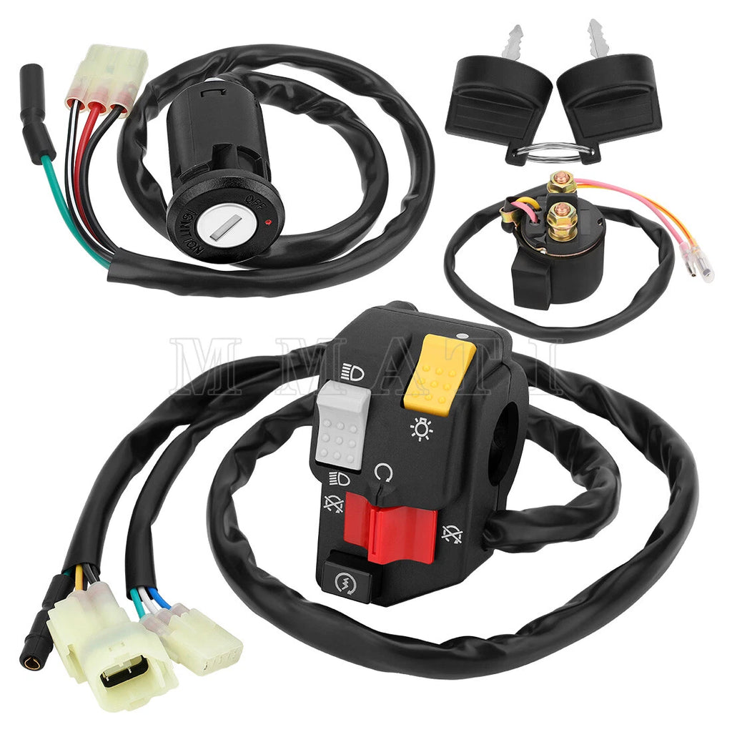 Handlebar Switch Kit w/Ignition Key Relay for Honda TRX250EX (2006–2007)