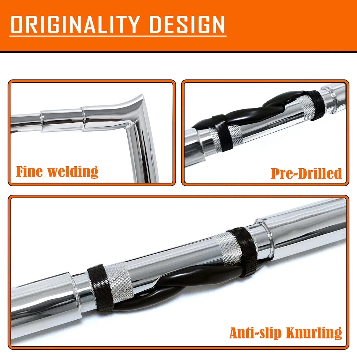 Chrome 16" Prewired Handlebar for Harley Road Glide (2008–2013)