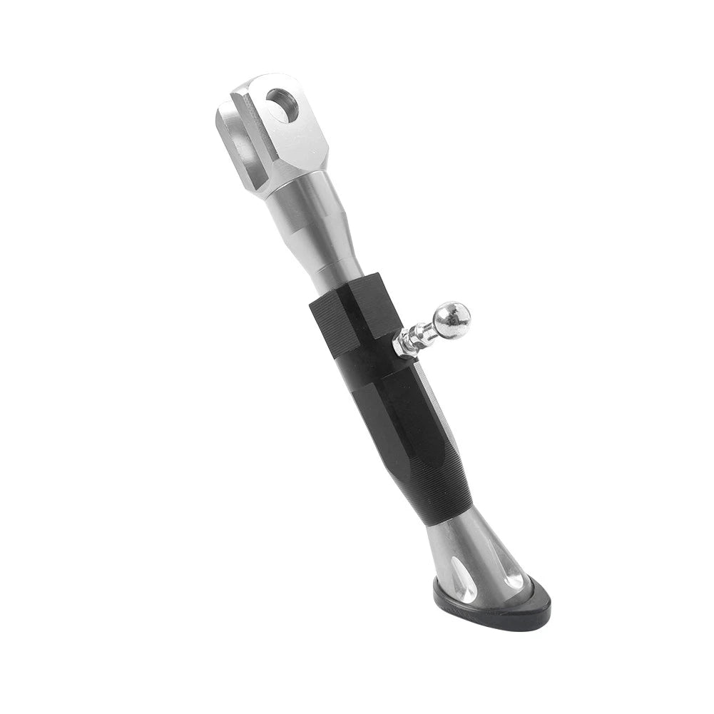 Adjustable Kickstand Foot for Motorcycle Universal (Silver)