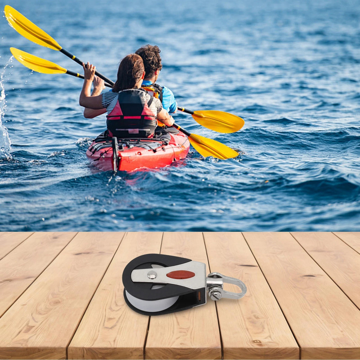 Single Pulley for Sailboat (1500Lbs Load Capacity)
