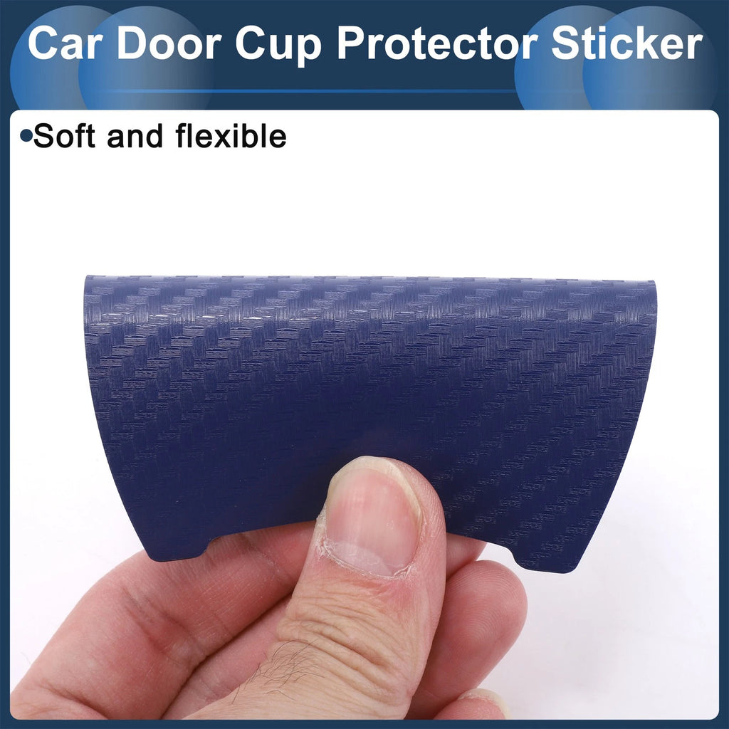 3D Car Door Handle Scratch Protector for Universal Vehicles (90x100mm)