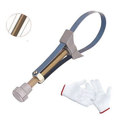 Adjustable Steel Band Oil Filter Wrench for DIY Mechanics