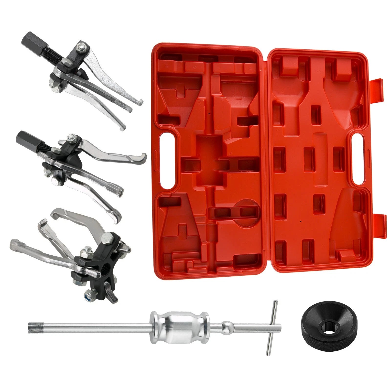 5PC 3 Jaw Gear Bearing Slide Hammer Puller Set with 3 Catches