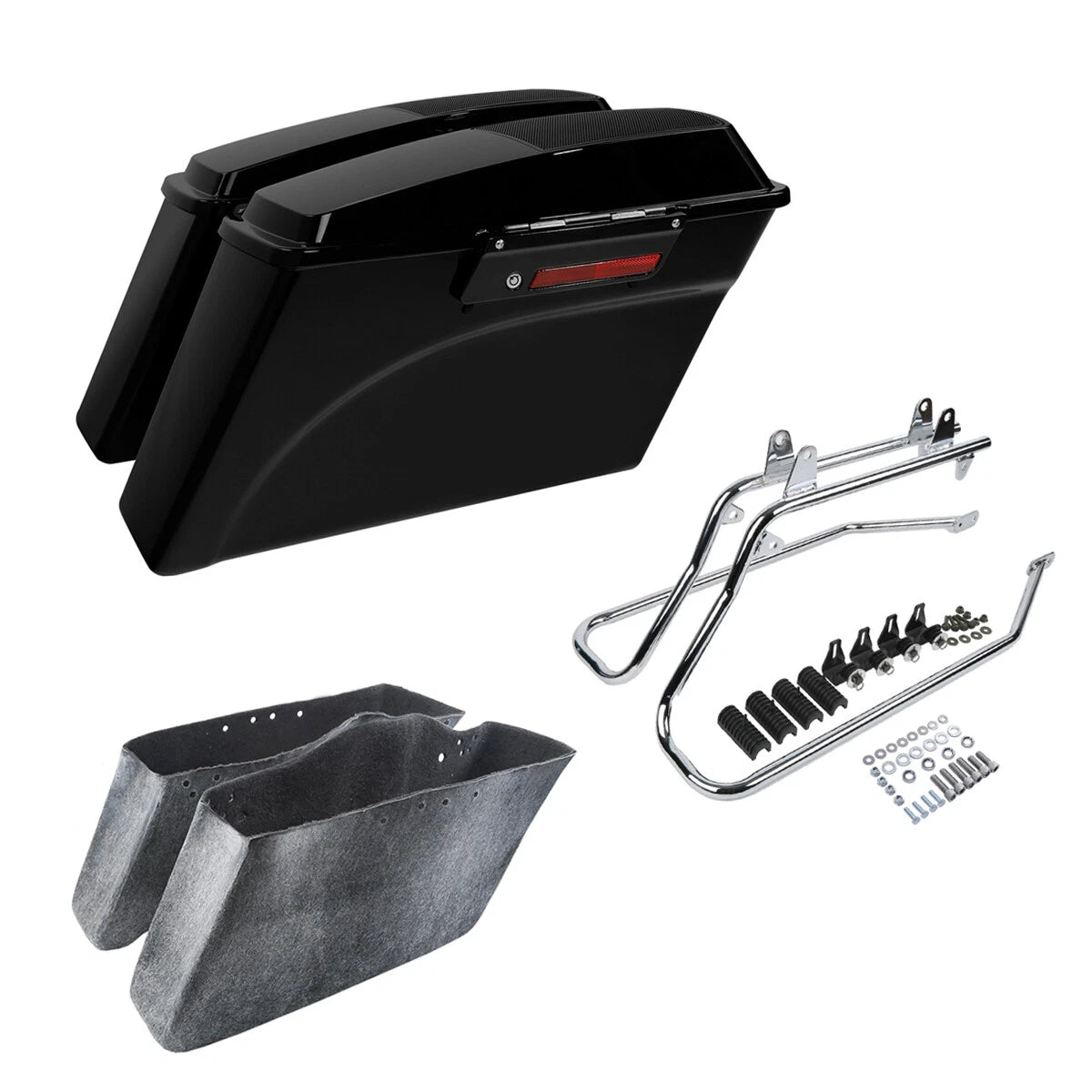 Hard Saddlebags Speaker Lid & Conversion Brackets for Harley Softail (1986–2017)