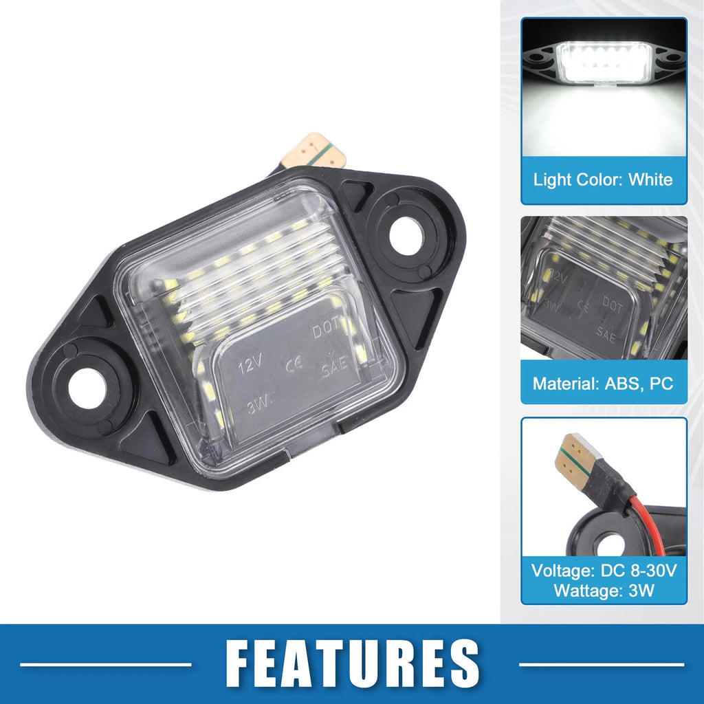 License Plate Light 6500K White LED Replacement for Ford E-150 E-250 (2003–2014)