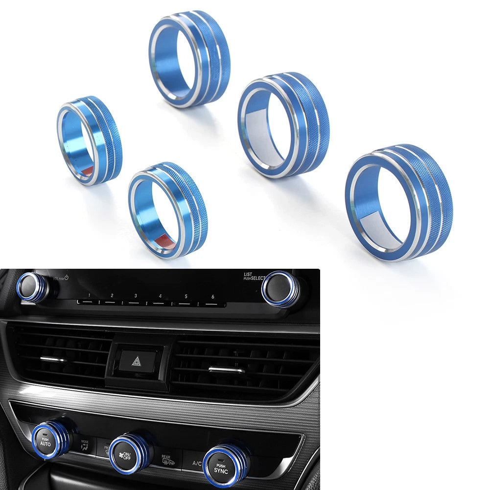Control Switch Knob Ring Cover Trim for Honda Accord (2018–2022) Blue