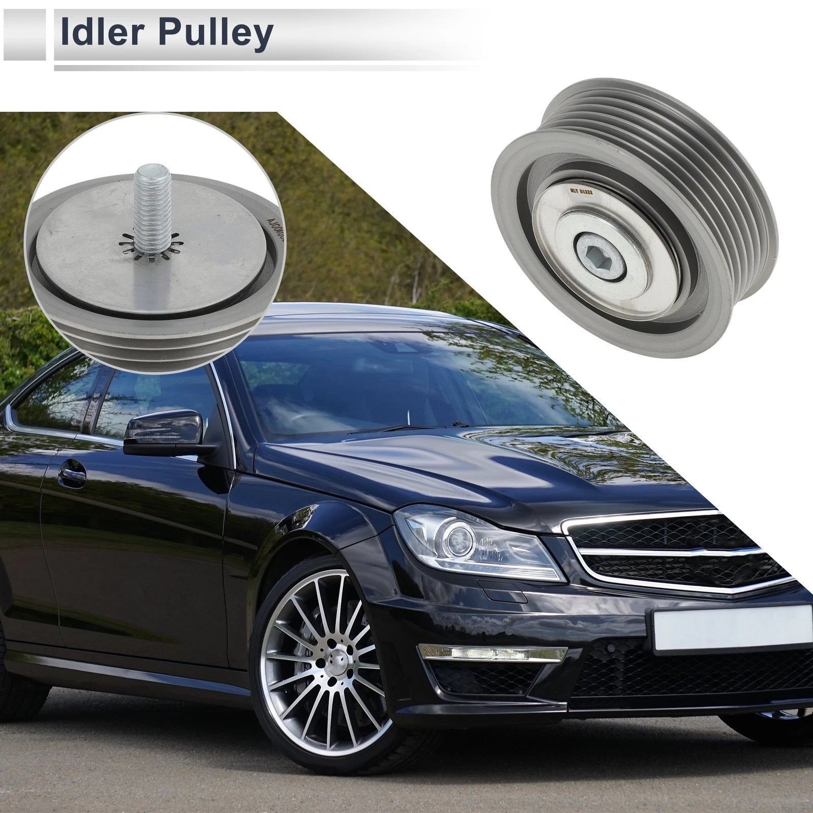 Drive Belt Idler Pulley for Volkswagen Golf 2008–2013 Replacement (1 PC)