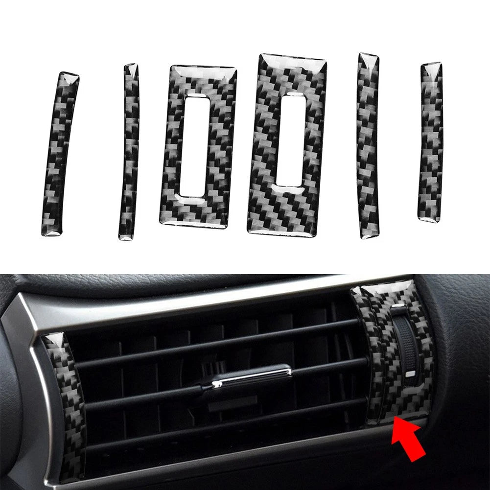Carbon Look Side Air Vent Outlet Panel Cover Trim For Lexus RC300 350 200T 15-24