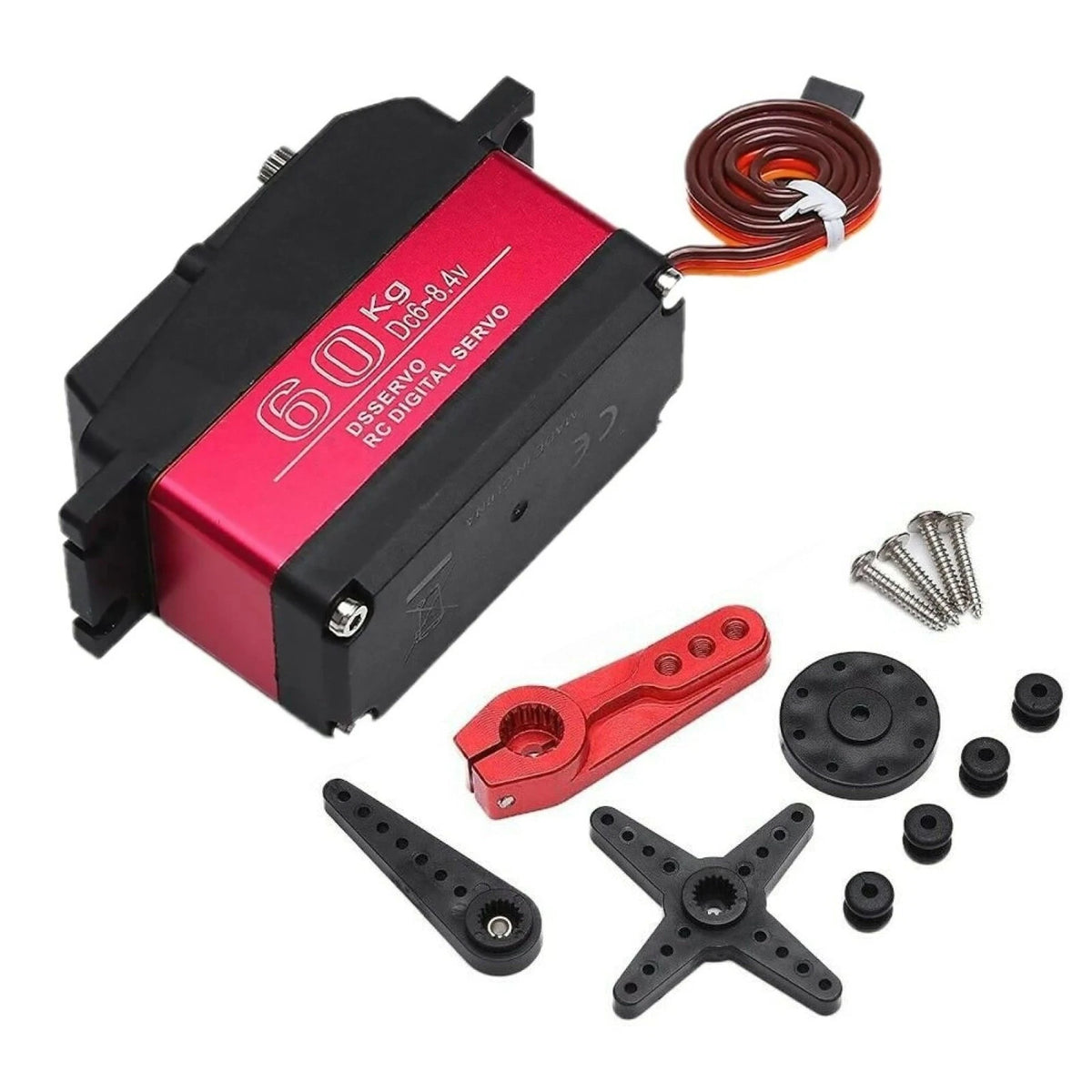 6-8.4V 60kg Metal Gear Digital Steering Servo for Axial SCX6 (1/6)