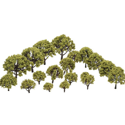 40Pcs Mixed Size Model Trees for Train Railway Building Scenery