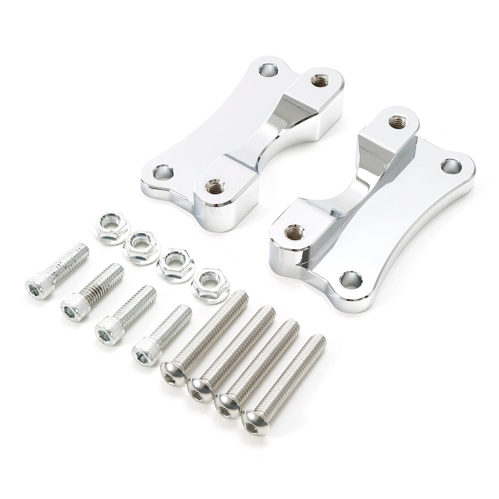 Chrome Front Fender Spacer Mount for Harley Touring Electra Glide (2014–2023)