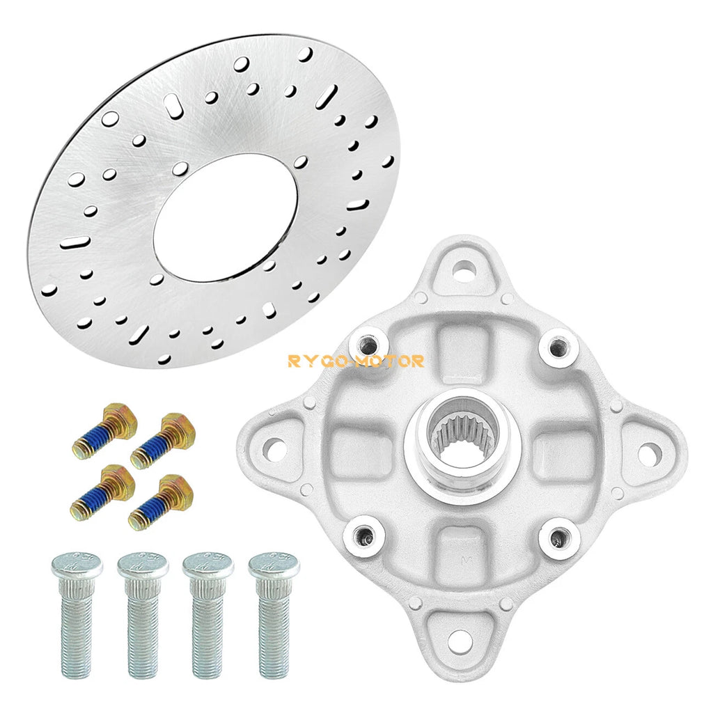 Front Wheel Hub, Studs & Brake Rotor Kit for Polaris Magnum 330 4x4 (2004–2006)