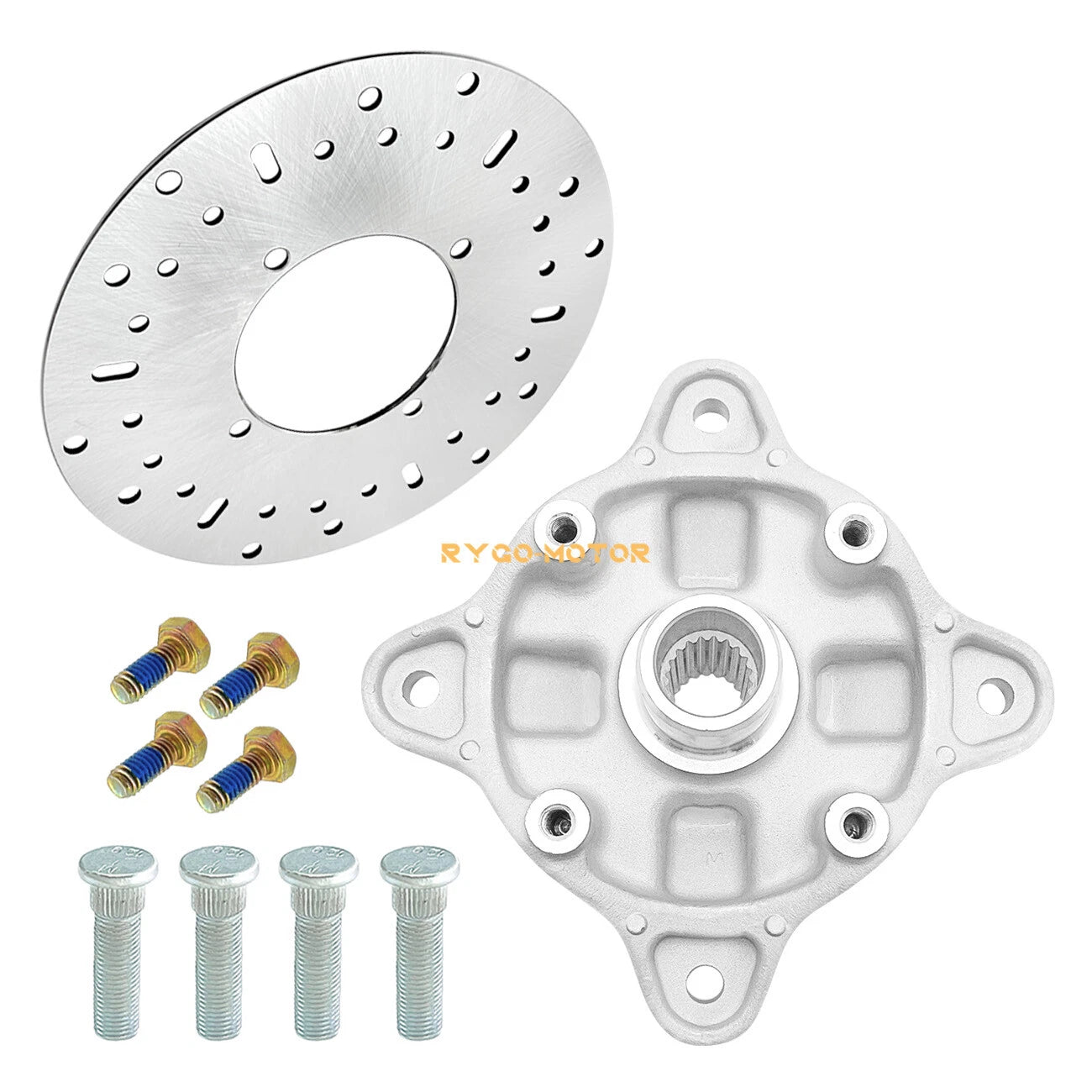 Front Wheel Hub, Studs & Brake Rotor Kit for Polaris Magnum 330 4x4 (2004–2006)