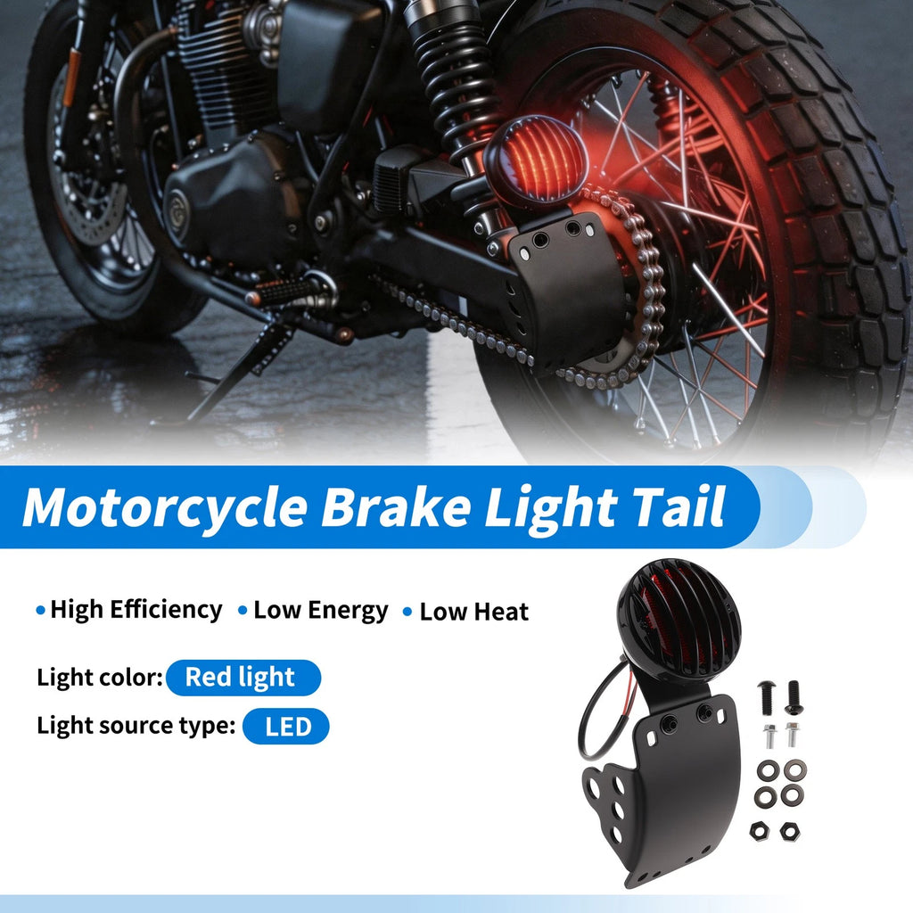 Set of 1 LED Tail Light for Motorcycle (Metal Plastic)