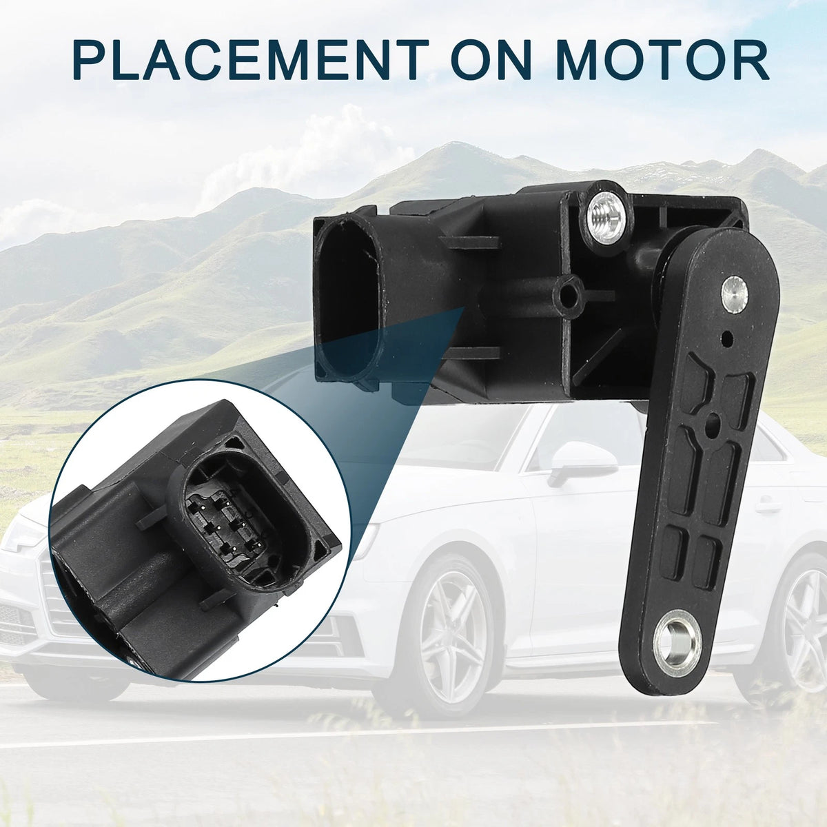 Air Suspension Ride Height Level Sensor for Audi A4 Front (2005–2008)