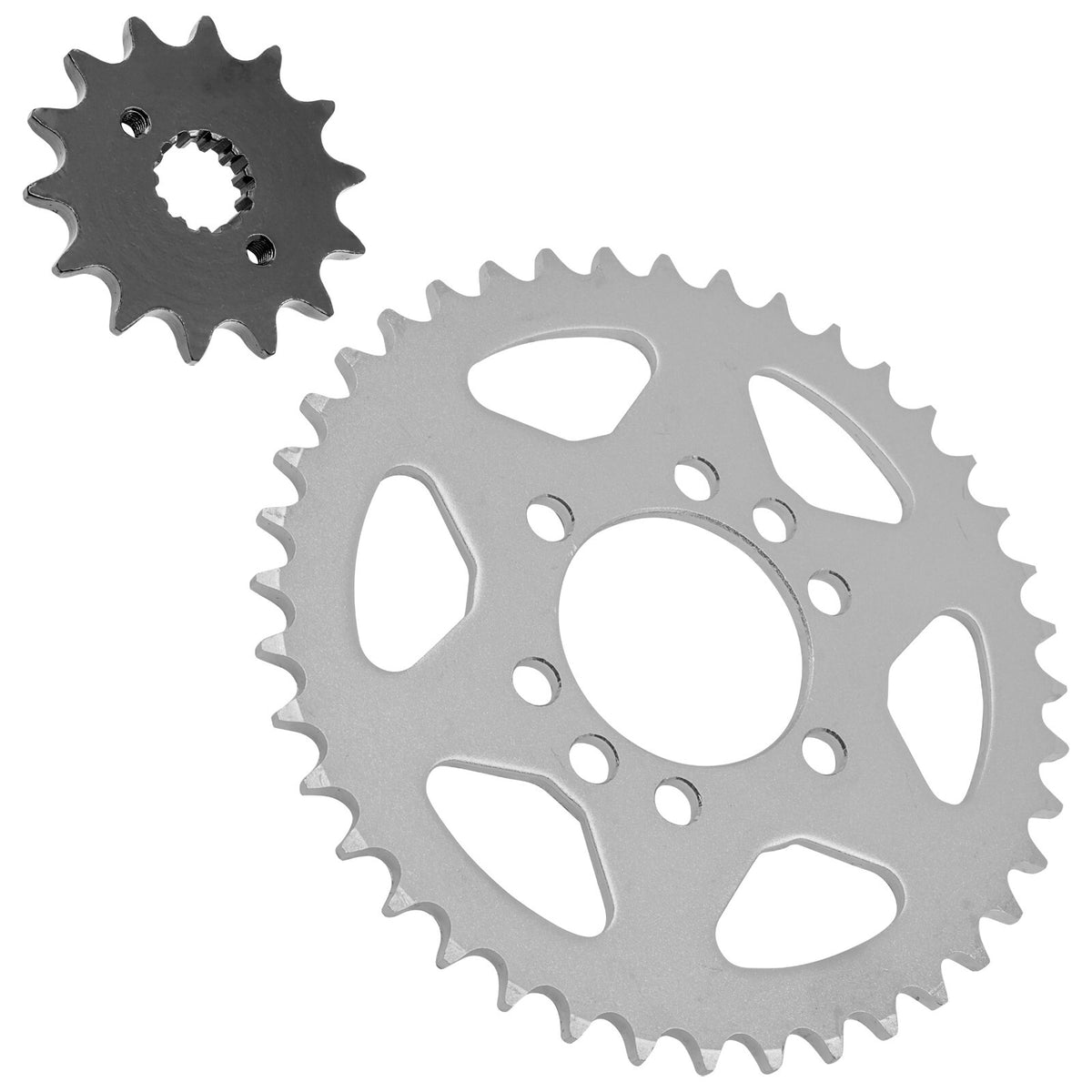 Front and Rear Sprockets Kit Replacement for Kawasaki KFX400 KSF400A (2003–2006)