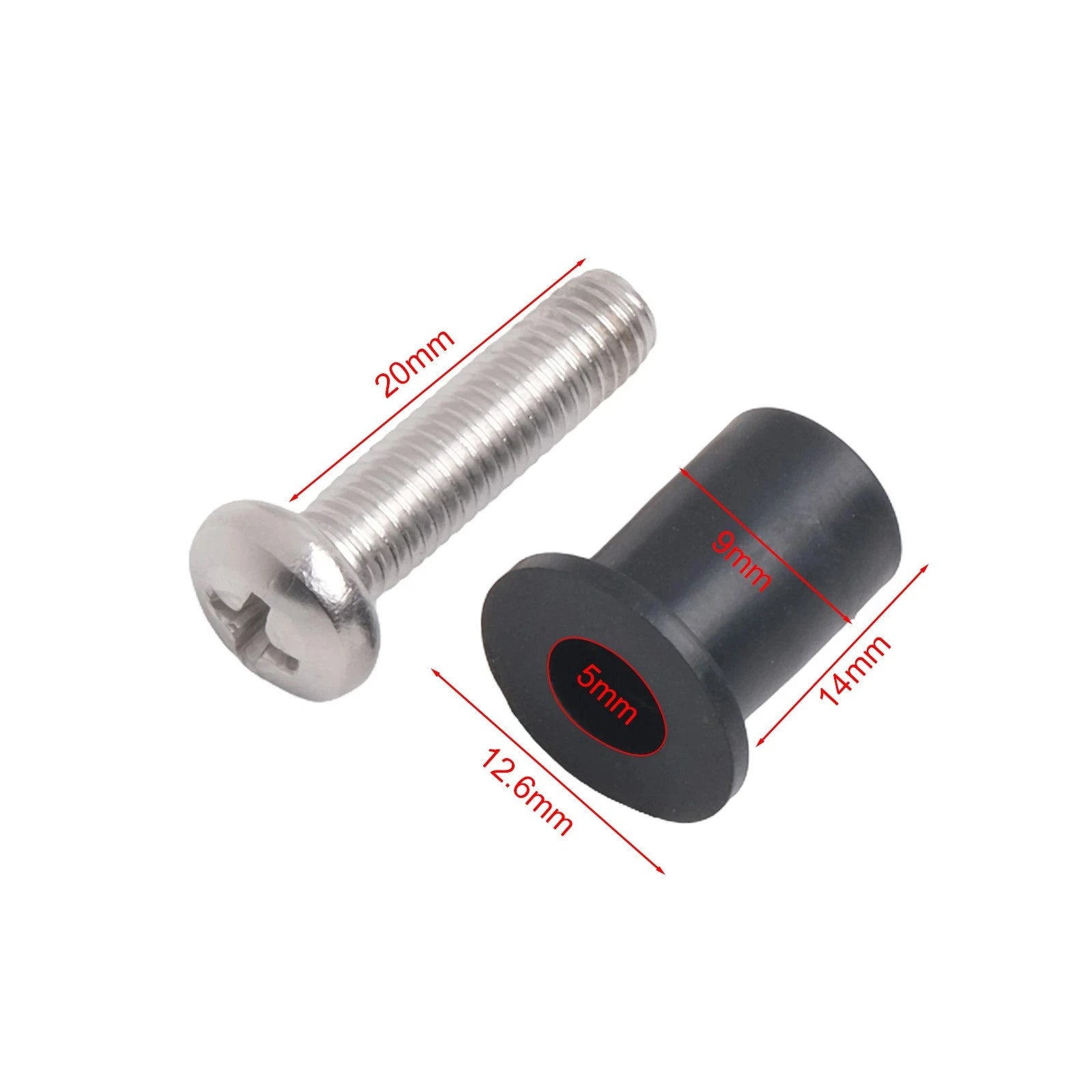 12PC Rubber Nuts Kit for Canoes and Boats (Universal)