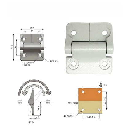 Adjustable Torque Hinge for Cabinet Doors 50.8mm 57.1mm