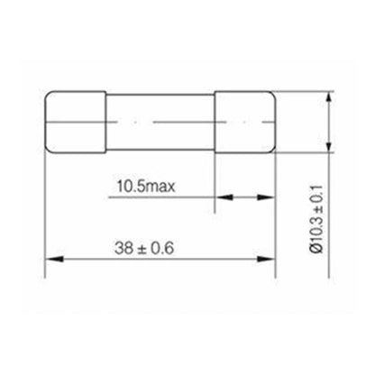 30A DC Fuse for Photovoltaic Systems (1038mm)