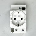 5 Pack Schneider Electric A9A15310 2P + T DIN Socket 16A 250V