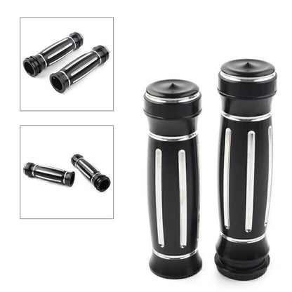1" CNC Electronic Throttle Hand Grips Handlebar Fit Harley Street Glide FLHX