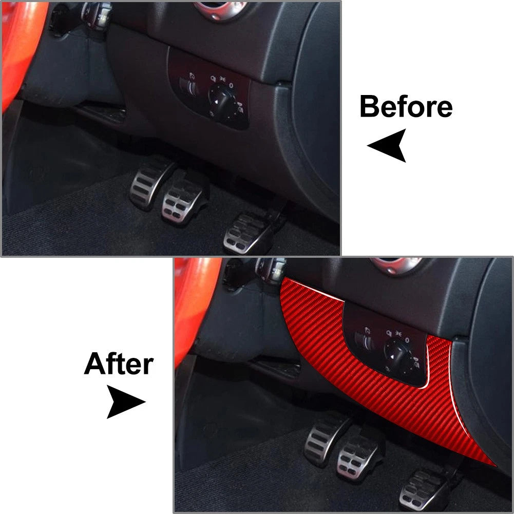 2Pcs RHD Headlight Switch Panel Cover Trim for Audi TT 8N (2001–2006)