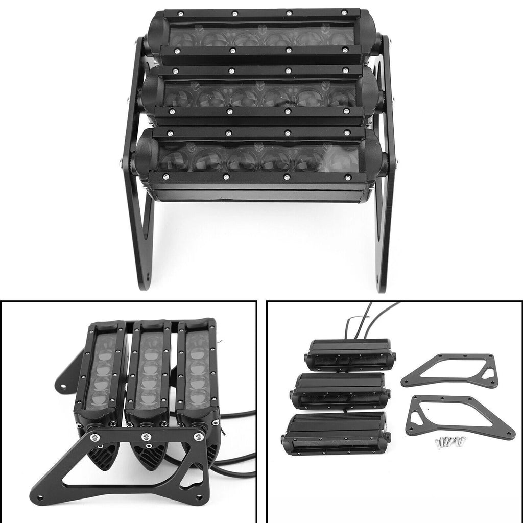 3 Row LED Light Bar Headlight for Honda MSX 125 SF Grom (2013–2019)