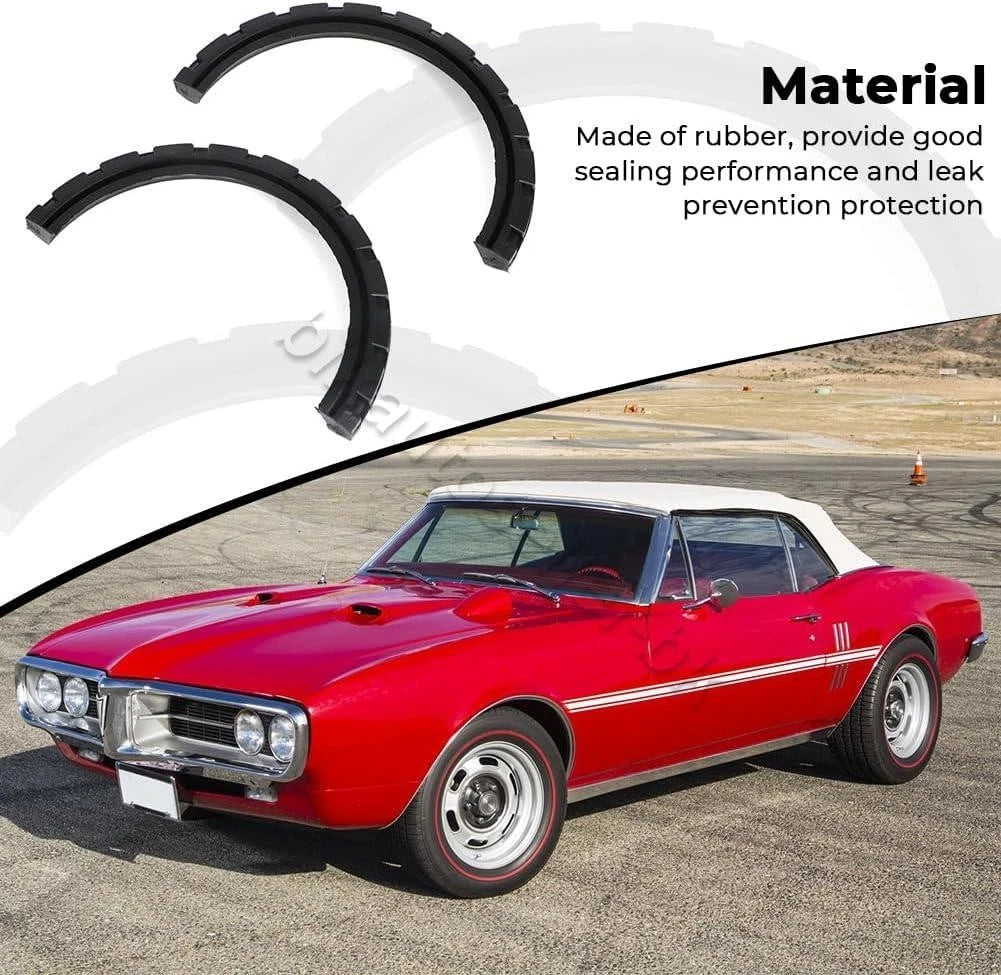 2PCS Rear Main Seal for Pontiac V8 326/350/389/400 (3" Rubber Seal)
