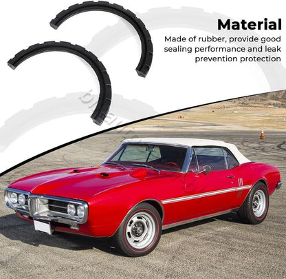 2PCS Rear Main Seal for Pontiac V8 326/350/389/400 (3" Rubber Seal)
