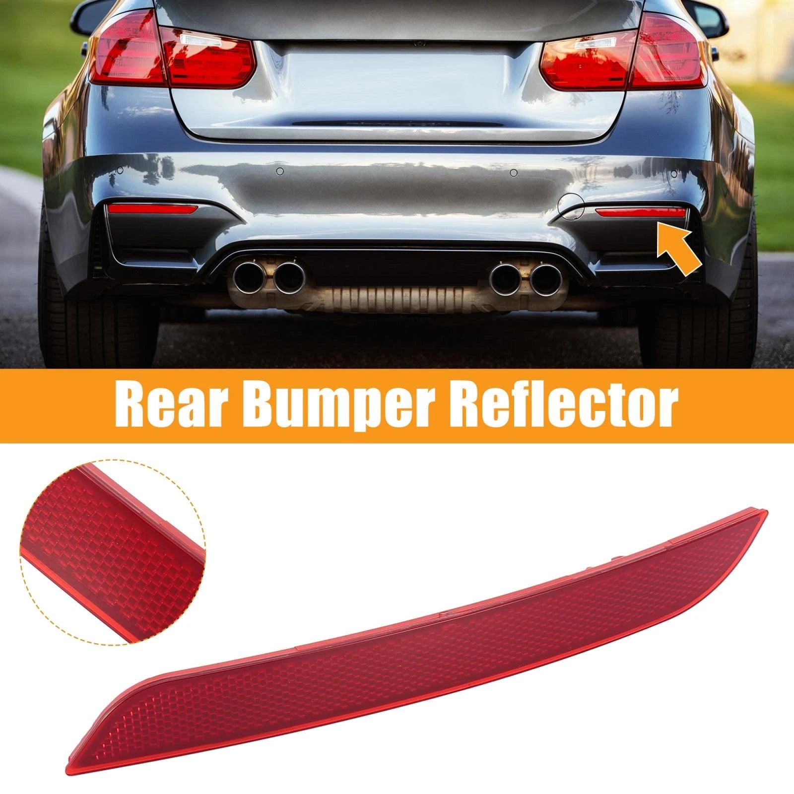 Rear Bumper Reflector Strip Cover Right Side Replacement for BMW 430i (2017–2020)