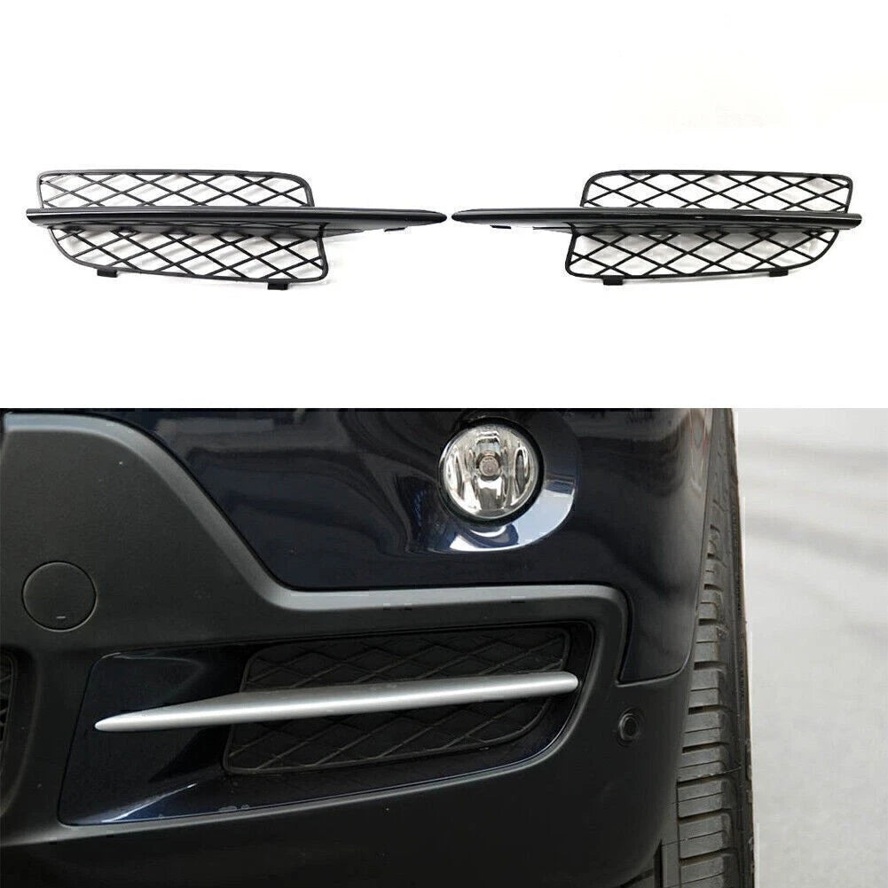 2X Front Bumper Fog Light Grille for BMW X5 E70 (2007–2010)