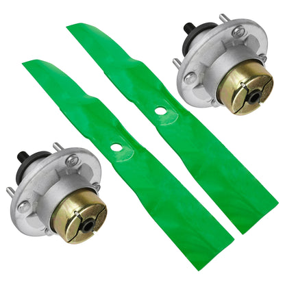 Mower Spindles with Blades for John Deere S220 S240 42 in Deck (2009–2016)