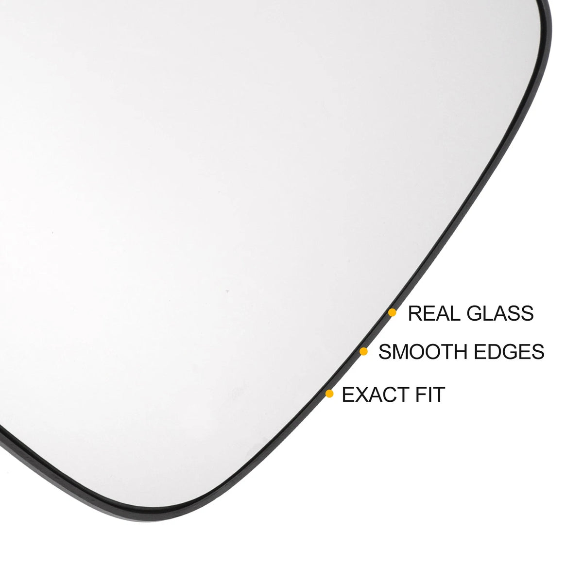 Left Side Heated Convex Mirror Glass for Renault Clio Twingo