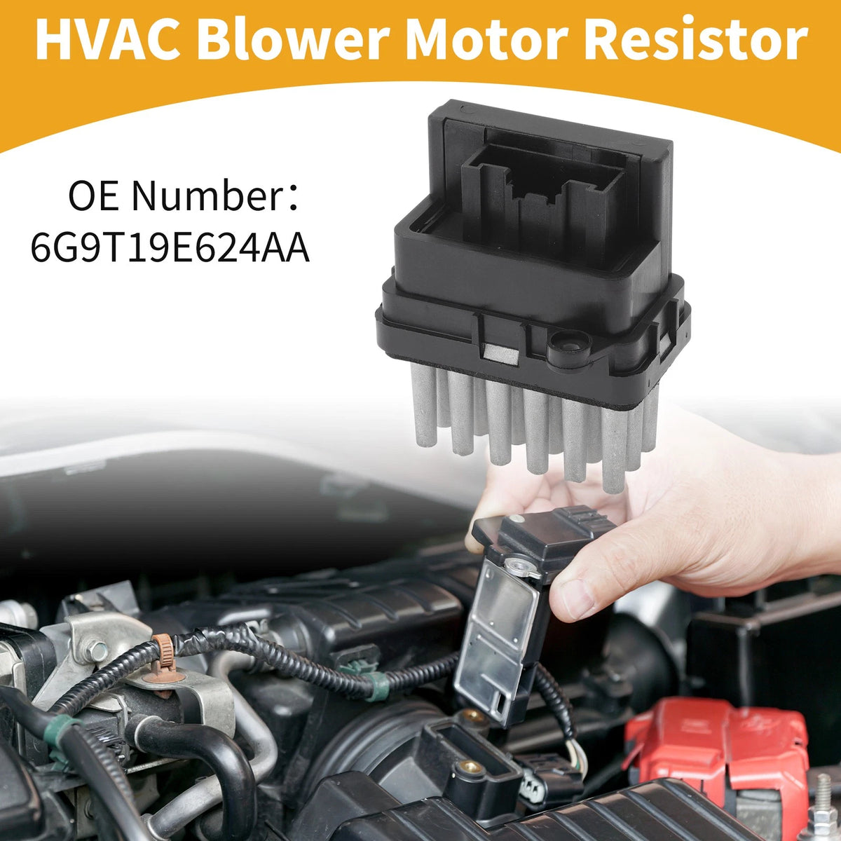 HVAC Blower Motor Resistor for Ford Edge (2018–2024) Replacement