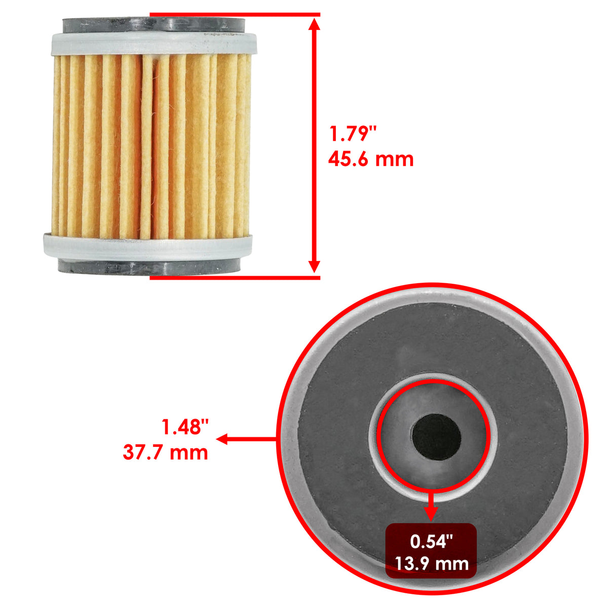 Oil Filter Replacement for Yamaha 5D3 5Ta 5D3 (2011–2021)