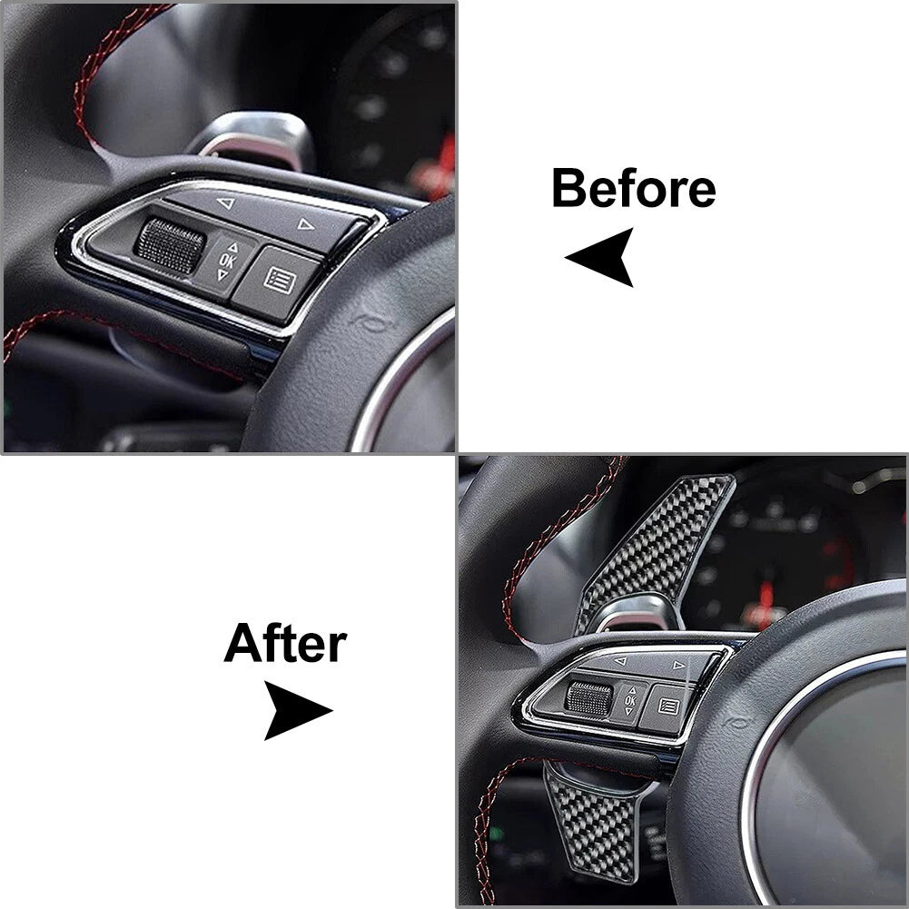 Steering Wheel Shift Paddle Extensions for Audi S3 S5 S6 RS3 RS4 RS6 RS7 (2013–2020)
