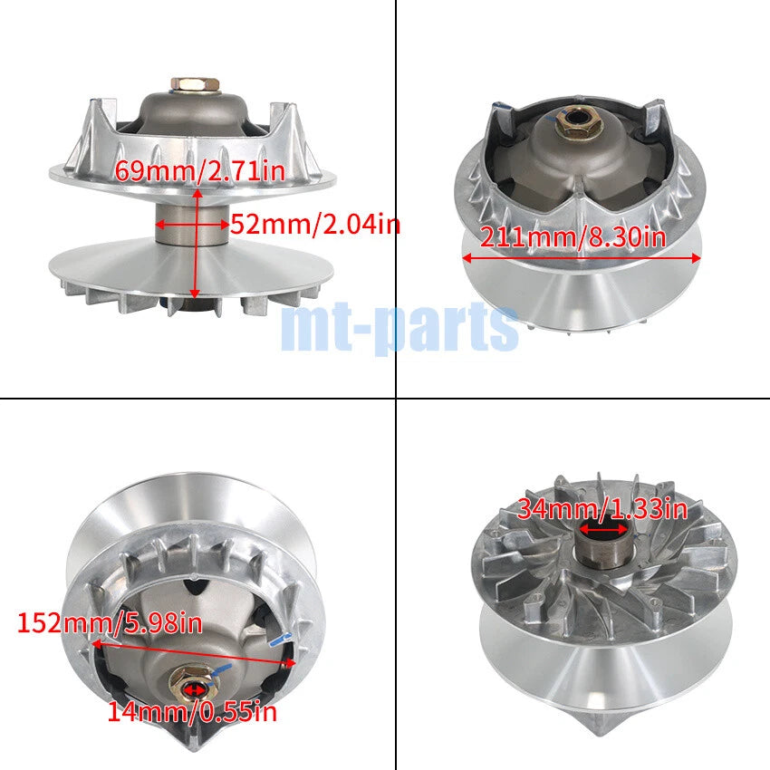 Front Clutch Variator Pulley for Hisun HS800 (2014–2015) / Strike 1000 (2015–2017)