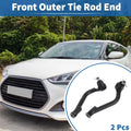 2pcs Front Outer Tie Rod Ends for Kia Sorento (2014–2015) Hyundai Santa Fe (2014–2015)