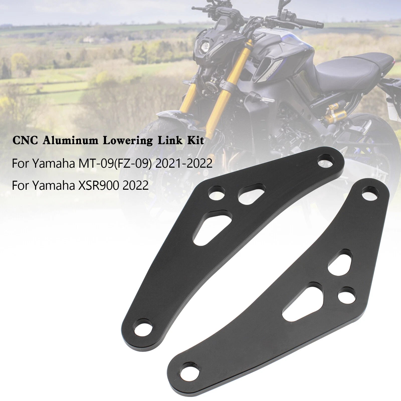 CNC Aluminum Lowering Link Kit for Yamaha MT-09 FZ-09 XSR900 (2021–2022) T9