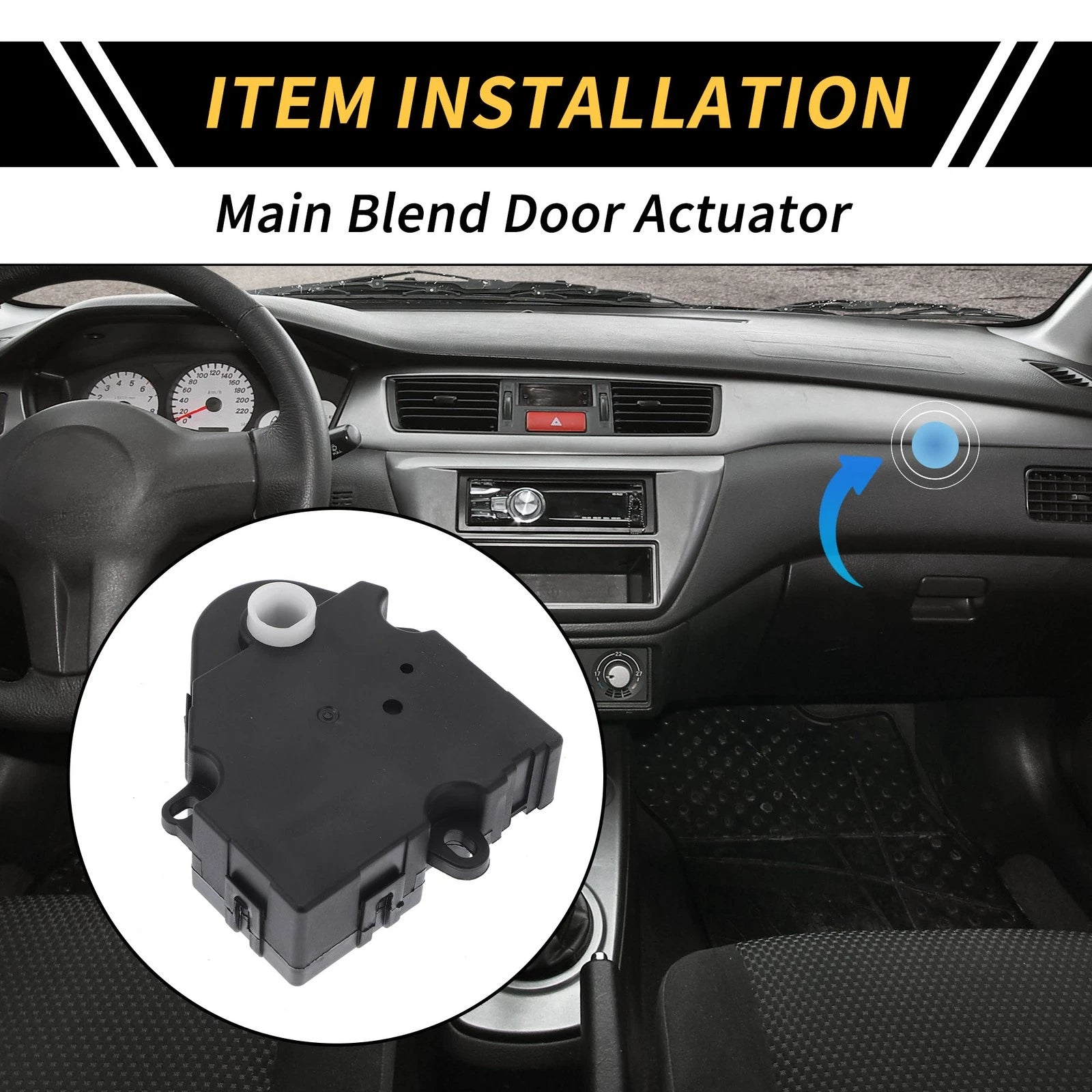 HVAC Heater Blend Air Door Actuator Replacement for Buick LeSabre (2000–2005)