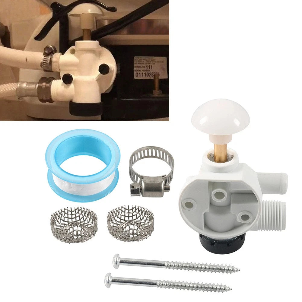 Toilet Water Valve Assembly 385314349 for Dometic Sealand (Fits RV)