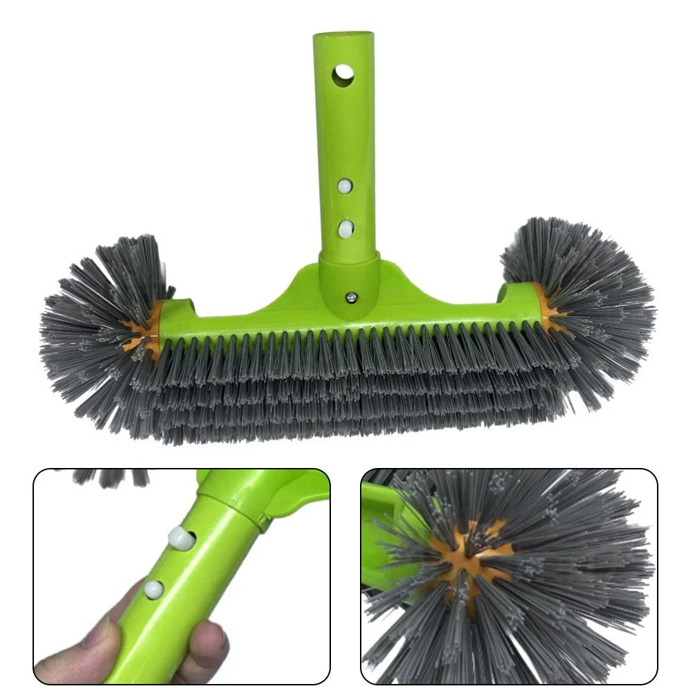 Efficient Pool Brush 17.5 Inch with Corner Friendly Design