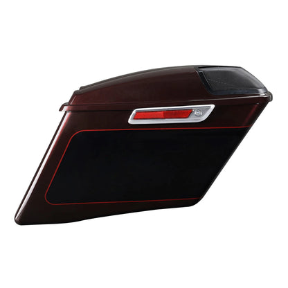 Saddlebag Speaker Lid for Harley Road Glide (2014–2023) Midnight Crimson/Vivid Black