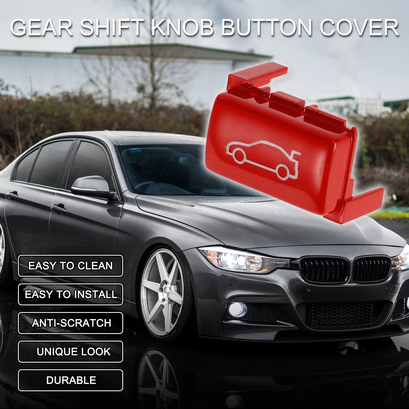 Tailgate Rear Trunk Switch Button Cover for BMW 1 2 3 4 5 6 7 X1 X3 Red (2004–2017)