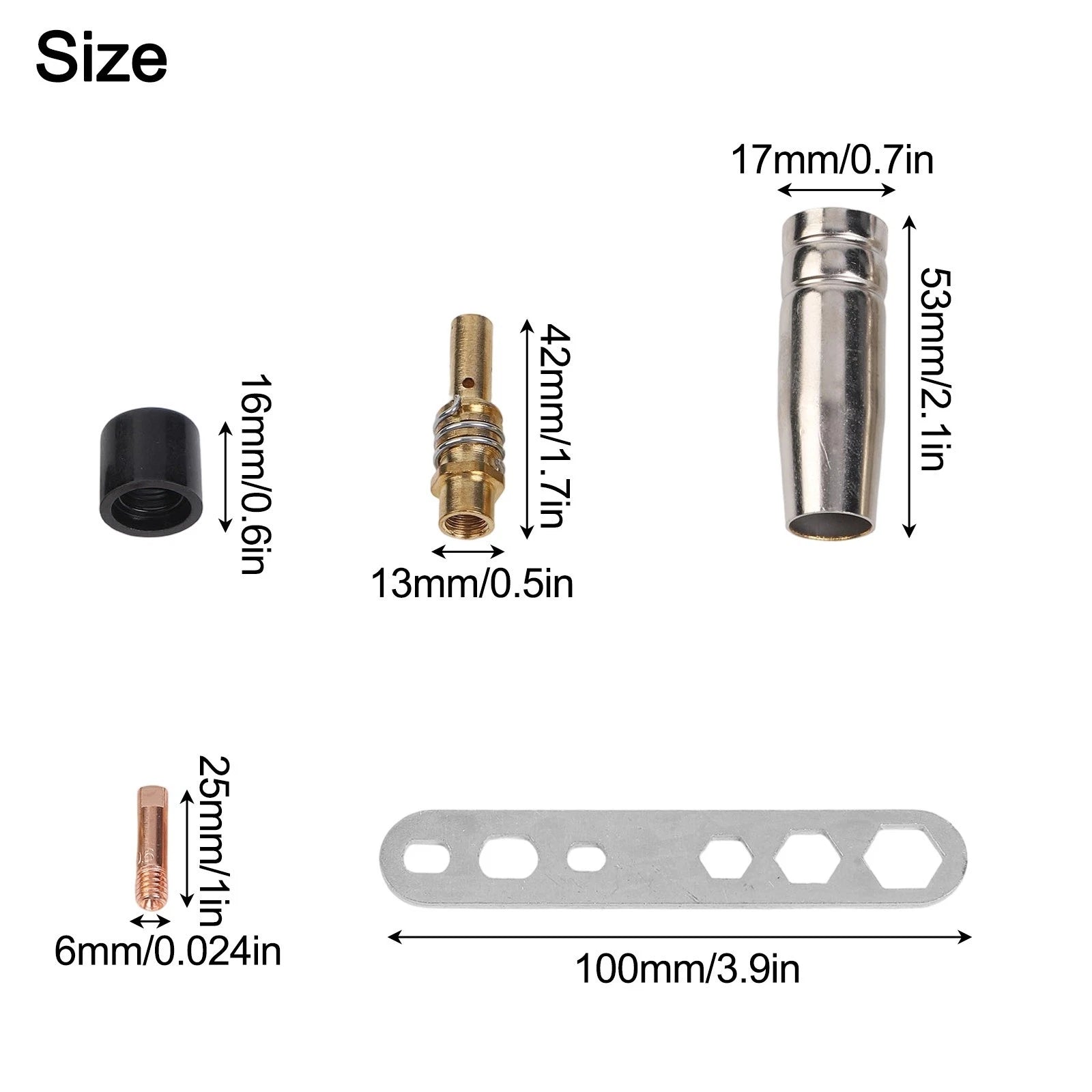 22PCS MIG MAG Welding Accessory Set for 0.6mm Tips