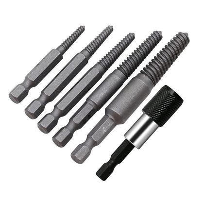 Stud Screw Extractor Remover Set for Hex Shank Design 5-7mm (#1), 6-8mm (#2)